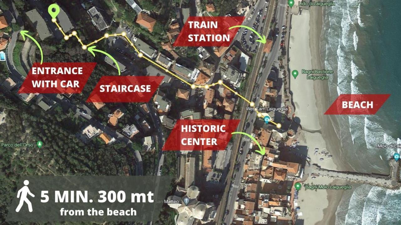 Vista Mare & 300Mt Da Spiaggia Con Freeparking E Ac 莱圭利亚 外观 照片